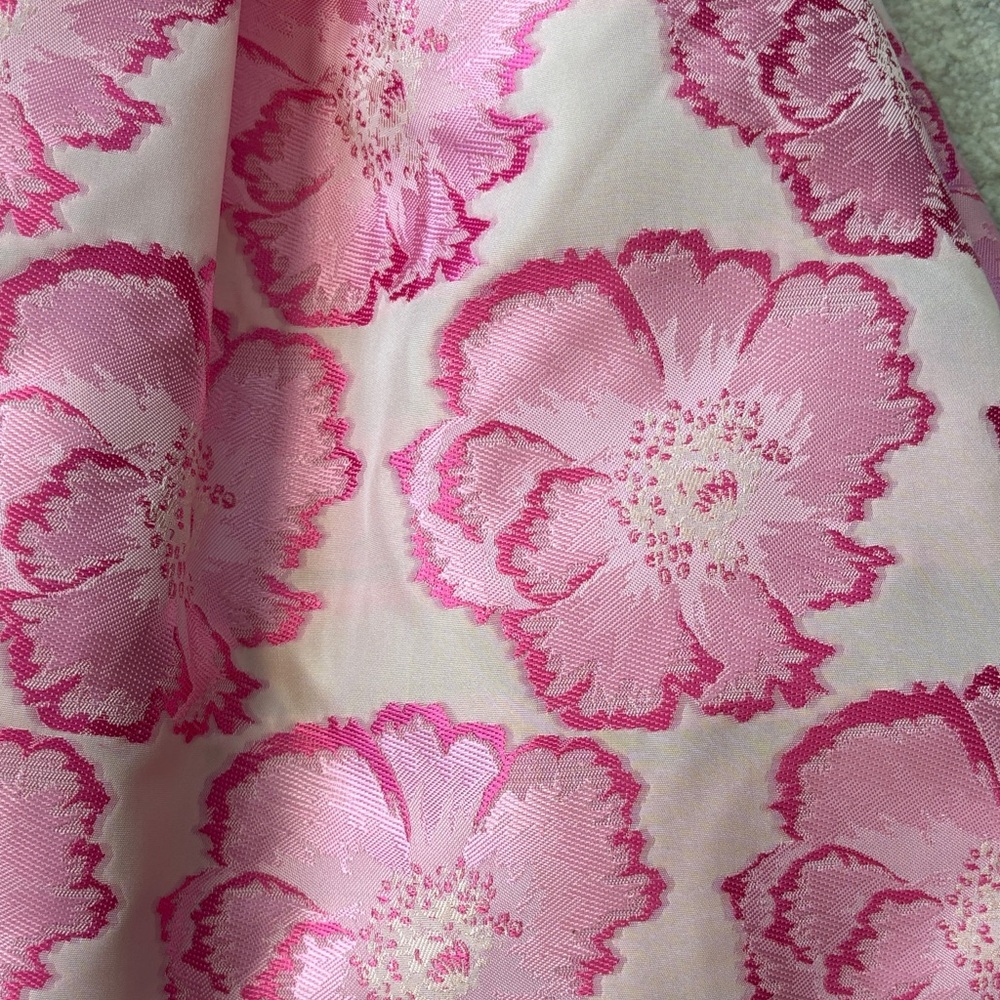 iris & ivy Pink Floral Dress with Sheer Bow - Picture 4 of 4